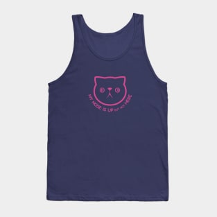 Persian cat's face. Derpy, cute chonk. For cat owners and lovers Tank Top